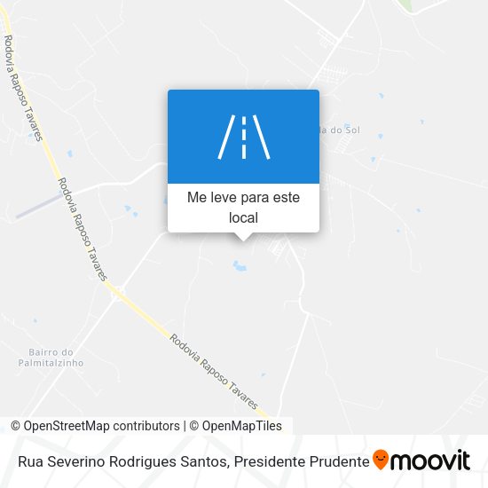 Rua Severino Rodrigues Santos mapa