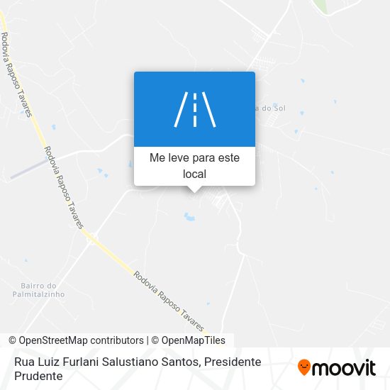 Rua Luiz Furlani Salustiano Santos mapa