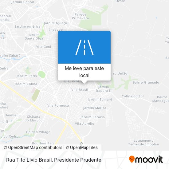 Rua Tito Lívio Brasil mapa
