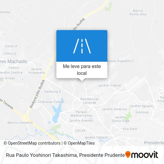 Rua Paulo Yoshinori Takashima mapa