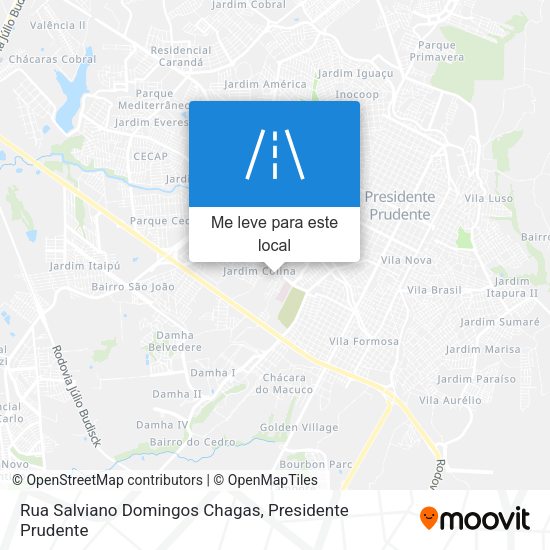 Rua Salviano Domingos Chagas mapa