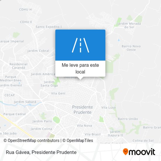 Rua Gávea mapa