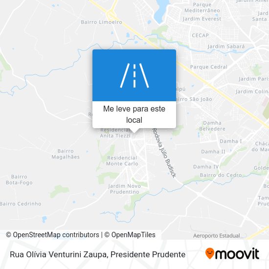 Rua Olívia Venturini Zaupa mapa