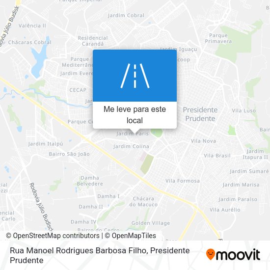 Rua Manoel Rodrigues Barbosa Filho mapa