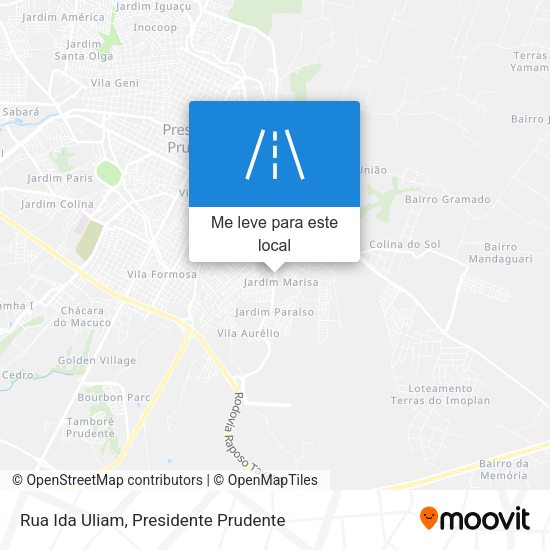 Rua Ida Uliam mapa