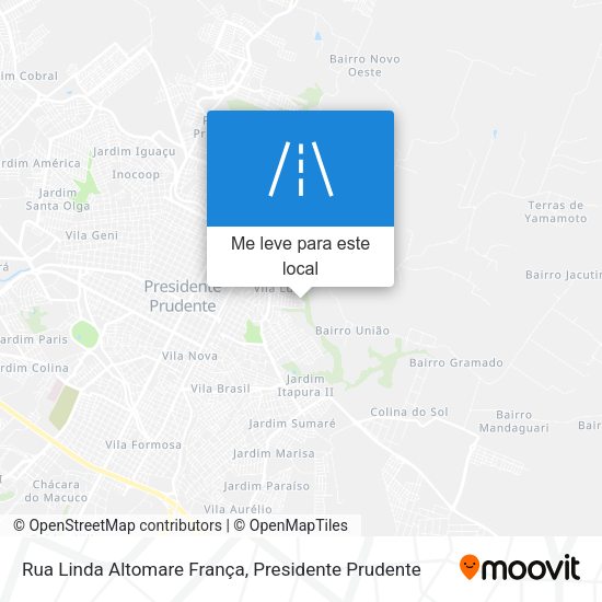 Rua Linda Altomare França mapa