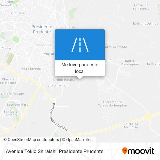 Avenida Tokio Shiraishi mapa