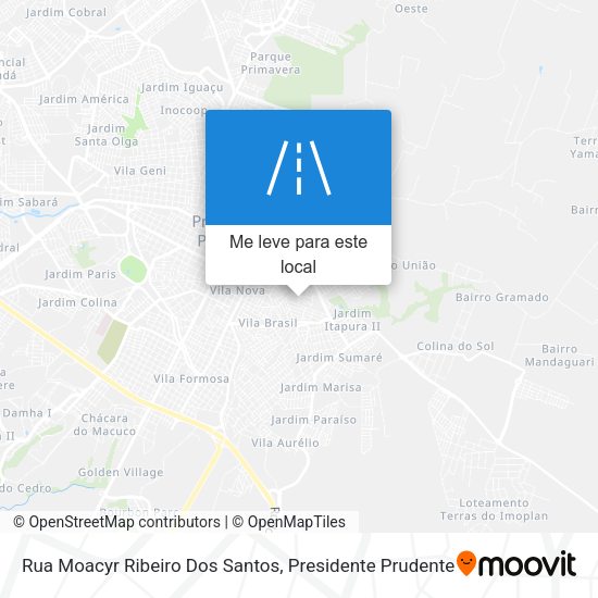 Rua Moacyr Ribeiro Dos Santos mapa
