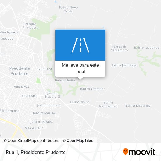 Rua 1 mapa