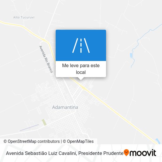Avenida Sebastião Luiz Cavalini mapa