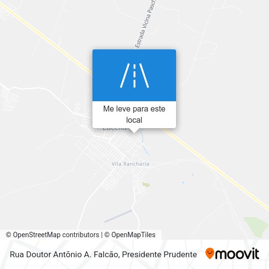 Rua Doutor Antõnio A. Falcão mapa