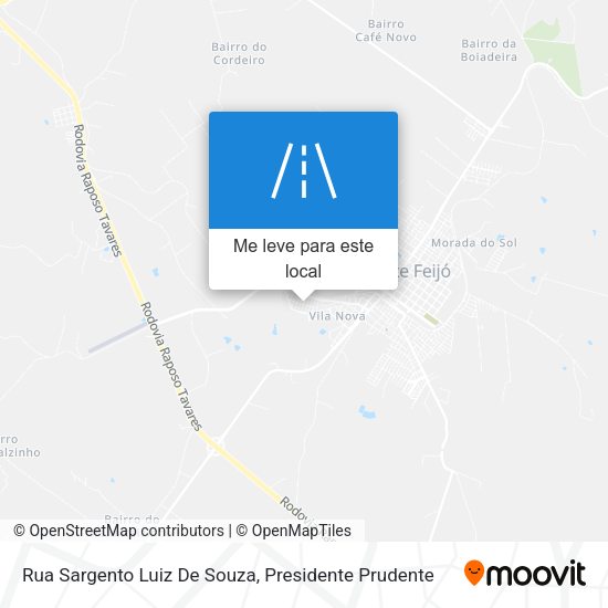 Rua Sargento Luiz De Souza mapa