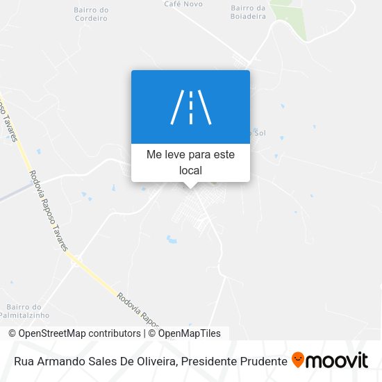 Rua Armando Sales De Oliveira mapa