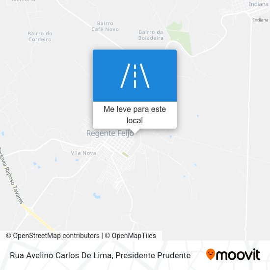 Rua Avelino Carlos De Lima mapa