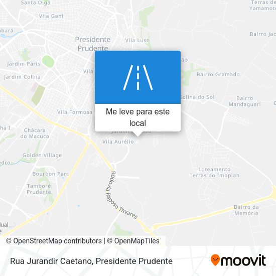 Rua Jurandir Caetano mapa