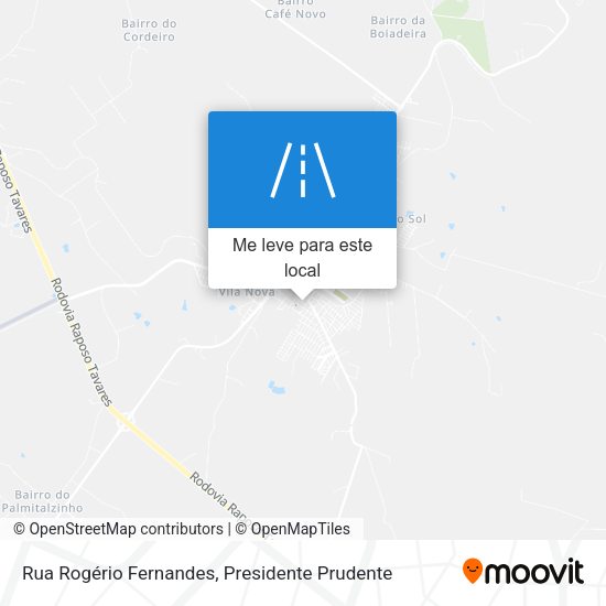 Rua Rogério Fernandes mapa