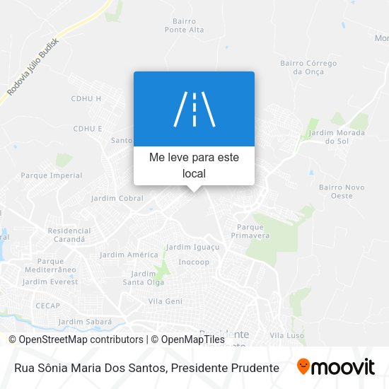 Rua Sônia Maria Dos Santos mapa