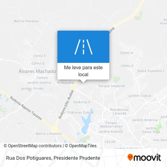 Rua Dos Potiguares mapa