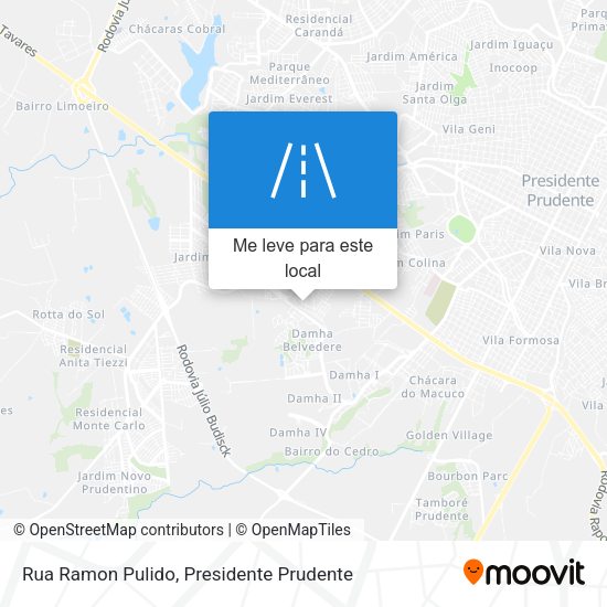 Rua Ramon Pulido mapa