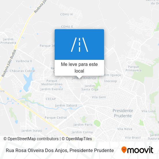 Rua Rosa Oliveira Dos Anjos mapa
