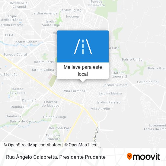 Rua Ângelo Calabretta mapa