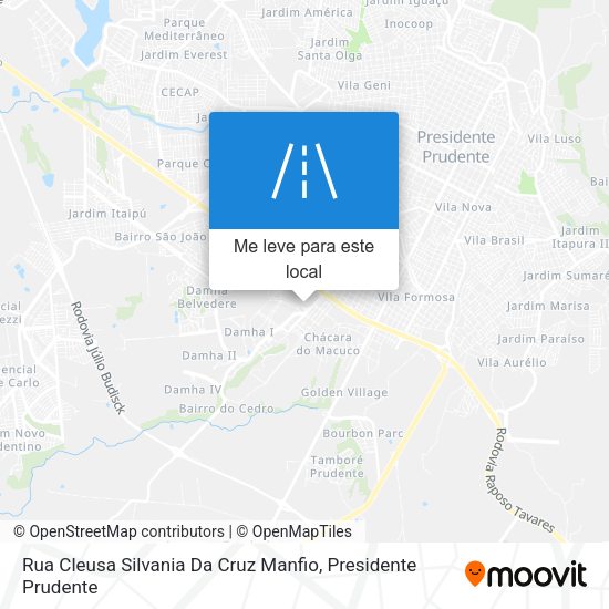 Rua Cleusa Silvania Da Cruz Manfio mapa