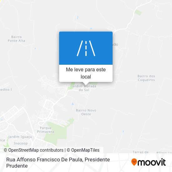 Rua Affonso Francisco De Paula mapa