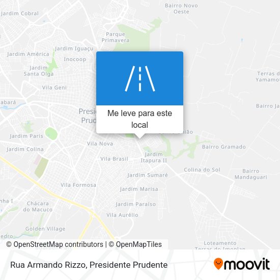 Rua Armando Rizzo mapa