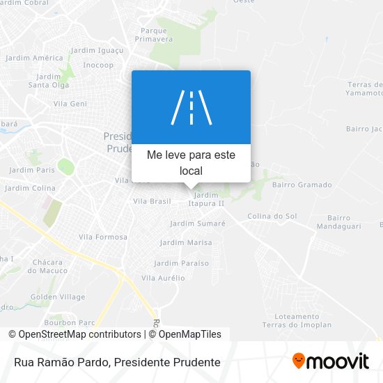 Rua Ramão Pardo mapa