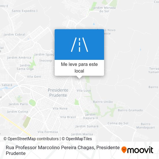 Rua Professor Marcolino Pereira Chagas mapa