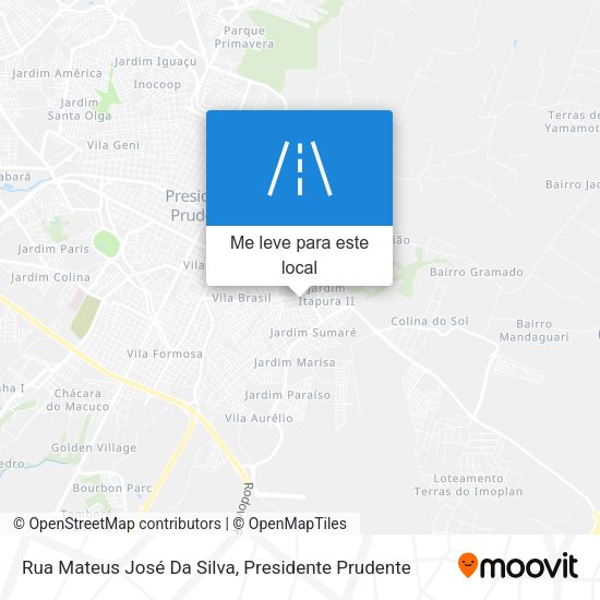 Rua Mateus José Da Silva mapa