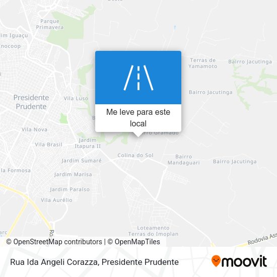 Rua Ida Angeli Corazza mapa