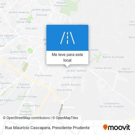 Rua Maurício Cascapera mapa