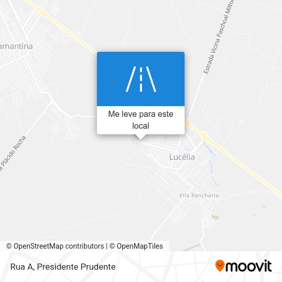 Rua A mapa