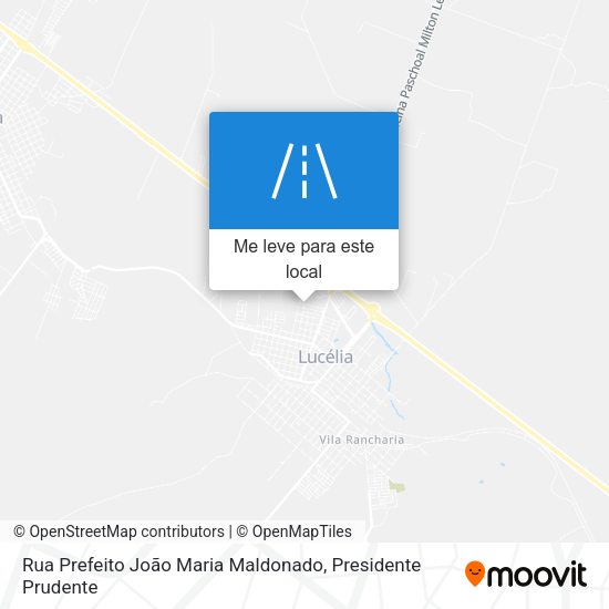 Rua Prefeito João Maria Maldonado mapa