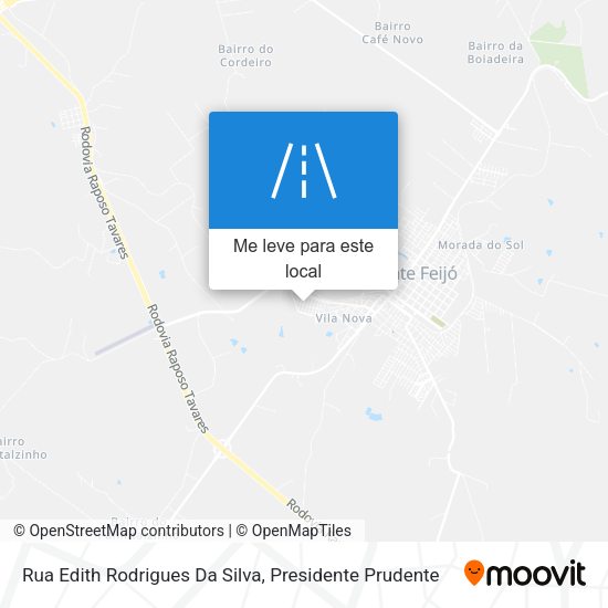 Rua Edith Rodrigues Da Silva mapa