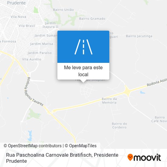 Rua Paschoalina Carnovale Bratifisch mapa