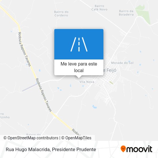 Rua Hugo Malacrida mapa