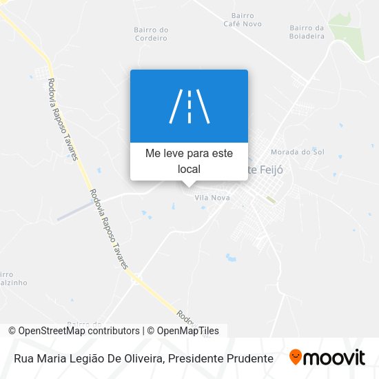 Rua Maria Legião De Oliveira mapa