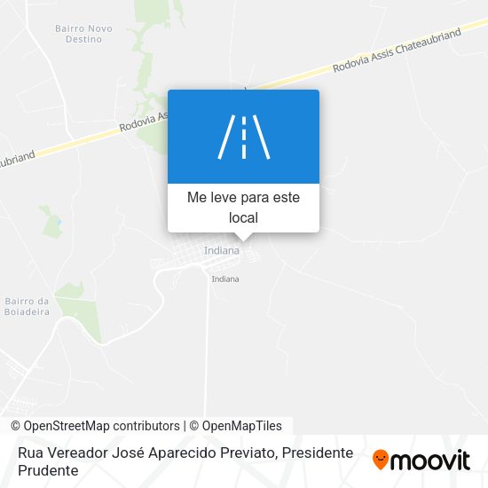 Rua Vereador José Aparecido Previato mapa