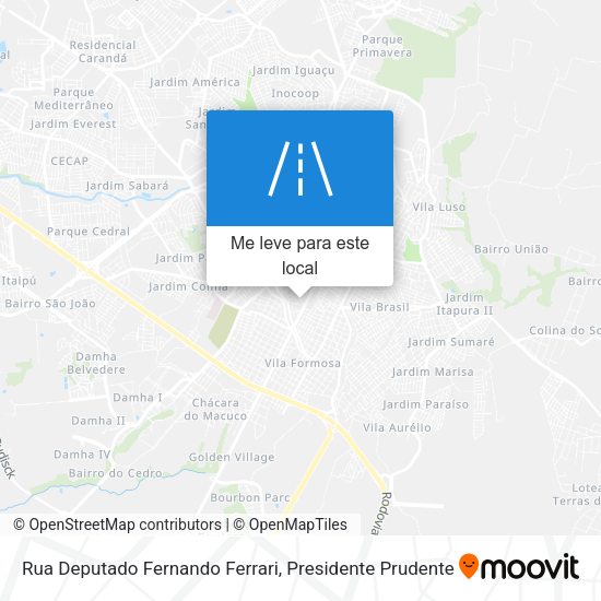 Rua Deputado Fernando Ferrari mapa