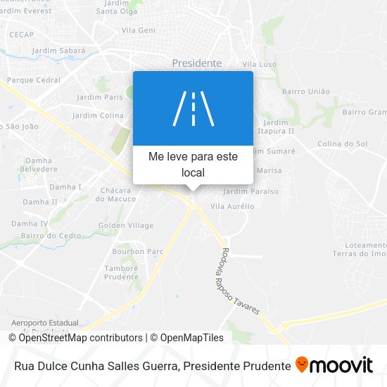 Rua Dulce Cunha Salles Guerra mapa