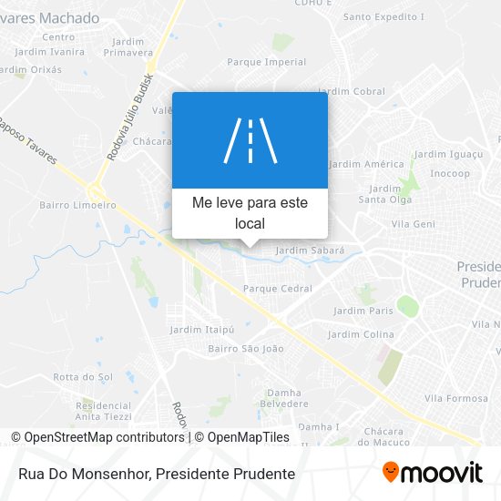 Rua Do Monsenhor mapa