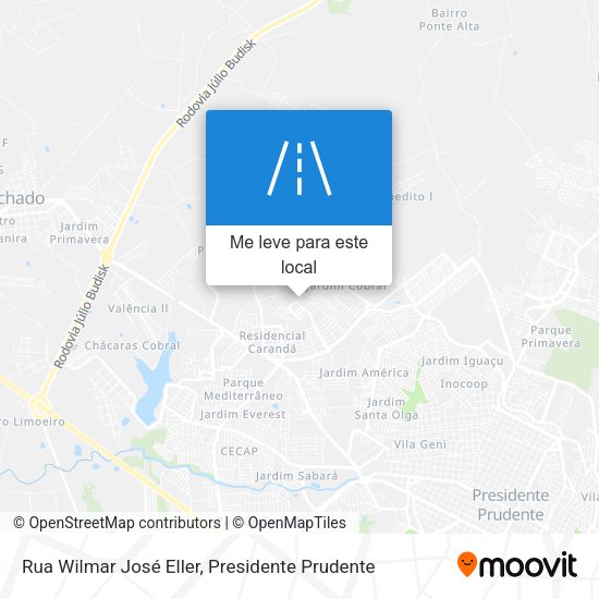 Rua Wilmar José Eller mapa