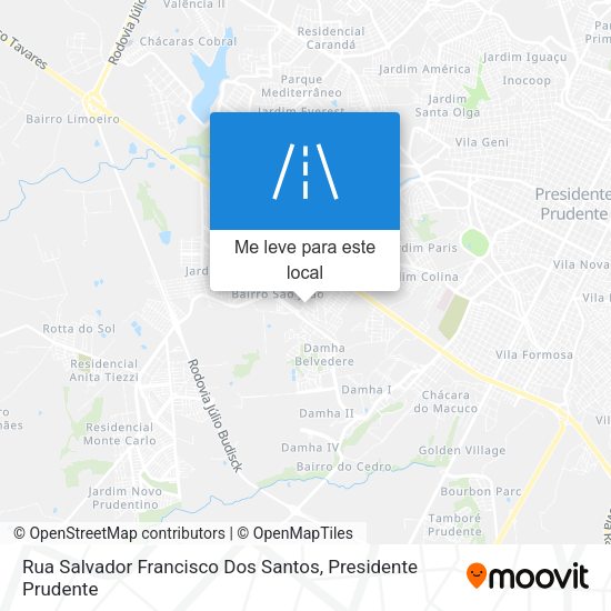 Rua Salvador Francisco Dos Santos mapa