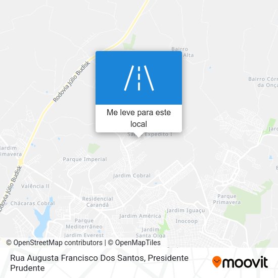 Rua Augusta Francisco Dos Santos mapa