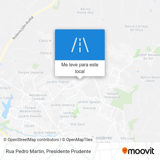 Rua Pedro Martin mapa