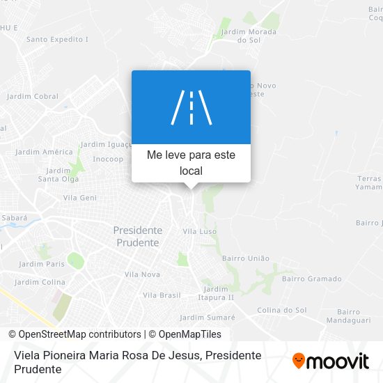 Viela Pioneira Maria Rosa De Jesus mapa