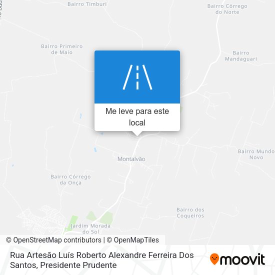 Rua Artesão Luís Roberto Alexandre Ferreira Dos Santos mapa