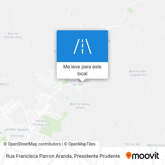 Rua Francisca Parron Aranda mapa